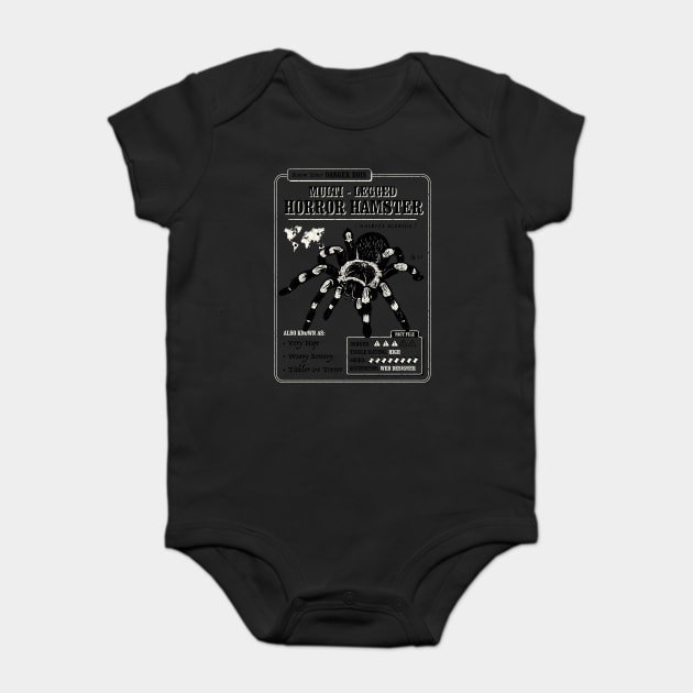 Multi-Legged Horror Hamster Baby Bodysuit by dumbshirts